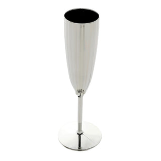 Celebrate in Style with Silver 5oz Plastic Champagne Flutes