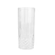 Clear Crystal Cut Reusable Plastic Cocktail Tumblers, Disposable Highball Drinking Glasses#whtbkgd