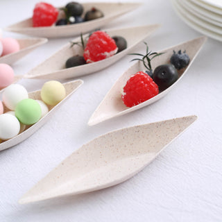 Versatile and Stylish Biodegradable Appetizer Snack Serving Trays