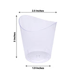 24 Pack | 4oz Clear Mini Wavy Rim Disposable Dessert Cups