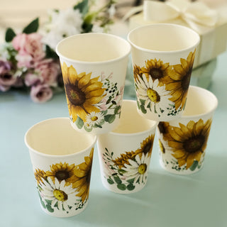 Brighten Up Your Party with Sunflower Paper Cups