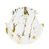 10 Pack | 10Inch Gold and Clear Marble Print Plastic Dinner Party Plates, Disposable Plates#whtbkgd