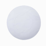 10 Pack | 8inch Gold and White Marble Plastic Appetizer Salad Plates