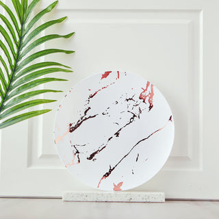 White Marble Elegance with the Convenience of Plastic
