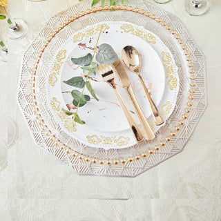 Elevate Your Table Setting with Rose Gold Salad Plates