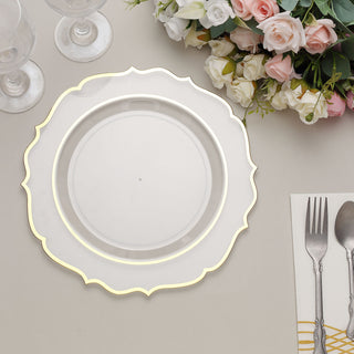 Elegant and Stylish Clear Plastic Dinner Plates