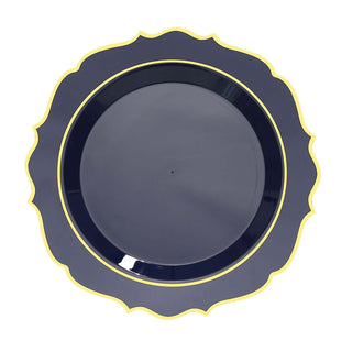 Elevate Your Event Decor with Our Navy Blue Plastic Dinner Plates