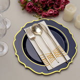 Versatile and Affordable Navy Blue Plastic Dinner Plates