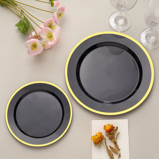 Stylish and Practical: Black and Gold Plates for Every Celebration