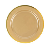 10 Pack | 10inch Regal Gold Round Plastic Dinner Plates#whtbkgd
