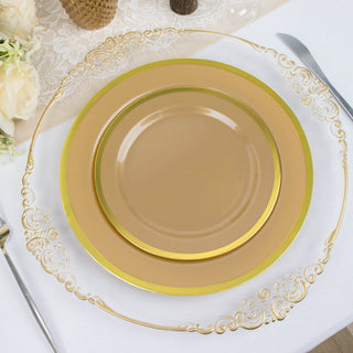 Versatile and Stylish Regal Gold Dessert Plates