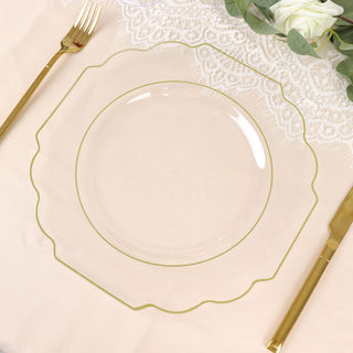 Baroque Heavy Duty Plates with a Touch of Gold