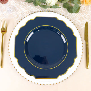 Unleash Your Creativity with Navy Blue Hard Plastic Dinner Plates
