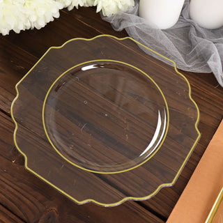 Elegant and Versatile Clear Hard Plastic Dessert Plates