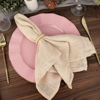 Versatile Dusty Rose Dinner Plates for Any Event