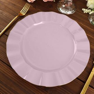 Create a Lavish Table Setting with Lavender Lilac Dinner Plates