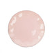 Blush / Rose Gold Disposable Salad Plates with Gold Ruffled Rim, Disposable Dessert #whtbkgd