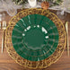10 Pack | 6inch Hunter Emerald Green Round Plastic Dessert Plates, Disposable Tableware