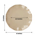 10 Pack | 6inch Taupe Round Plastic Dessert Plates, Disposable Tableware