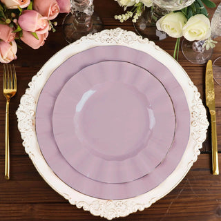 Create a Memorable Dining Experience with Lavender Lilac Heavy Duty Disposable Dinner Plates