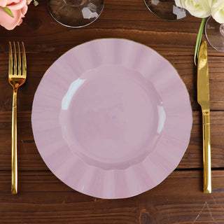 Elevate Your Table Setting with Lavender Lilac Heavy Duty Disposable Dinner Plates