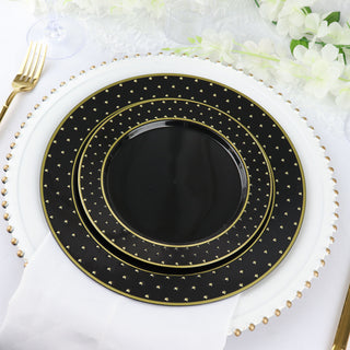 Create Unforgettable Memories with Black and Gold Disposable Dinnerware