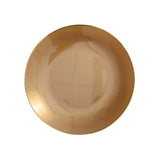 10 Pack | 8inch Gold Round Plastic Salad Plates With Gold Rim#whtbkgd