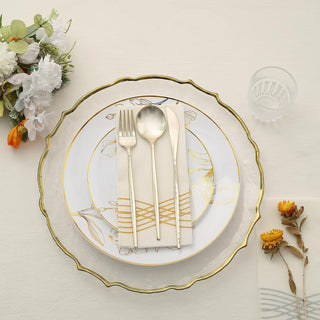 Create Memorable Events with Gold Floral Design Plates