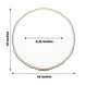 10 Pack | 10inch Clear / Gold Scalloped Rim Plastic Dinner Plates, Large Disposable Party Plates