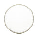 10 Pack | 10inch Clear/Gold Scalloped Rim Disposable Dinner Plates, Plastic Party Plates#whtbkgd