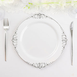 Elegant White Plastic Party Plates for Stylish Events