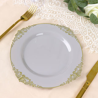 Versatile Gray Plastic Plates for Every Occasion