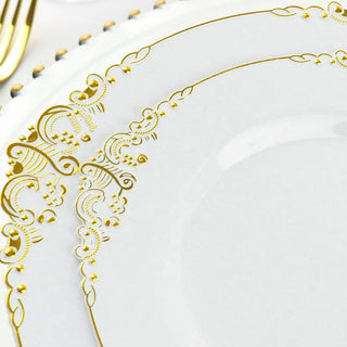 Make Your Event Unforgettable with Our Gold Leaf Embossed Plates
