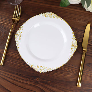 Elegant White Plastic Salad Plates for Your Special Occasions