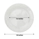 10 Pack | 10inch Clear Beaded Rim Disposable Dinner Plates