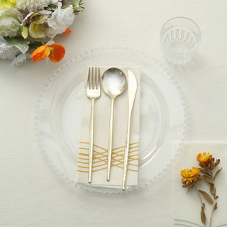 Stylish and Convenient Clear Beaded Rim Dinner Plates
