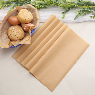 Eco Friendly Natural Brown Wax Paper Food Wrappers - Serve Finger Foods in Style