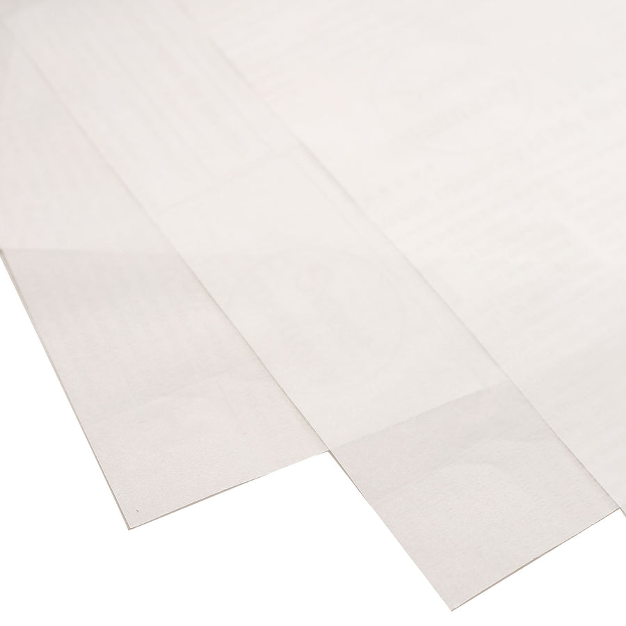 50 Pack | 9inch x 10inch White Eco Friendly Rectangle Wax Paper Food Wrappers