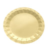 9inch Geometric Metallic Gold Foil Dinner Paper Plates, Disposable Party Plates - 400 GSM#whtbkgd