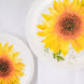 25 Pack | Sunflower 9inch Premium Dinner Paper Plates, Disposable Party Plates