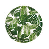 Tropical Palm Leaf Mix 7inch Dessert Disposable Paper Plates, Appetizer Salad Plates#whtbkgd