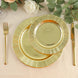 25 Pack | Gold Sunray 8inch Dessert Appetizer Paper Plates, Disposable Party Plates