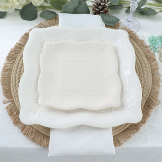 Create Unforgettable Moments with White Square Vintage Dinner Plates