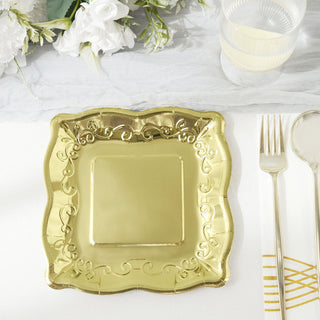 Add a Touch of Elegance to Your Event with Gold Dessert Paper Plates