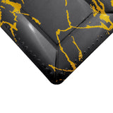 10 Pack | Black/Gold Marble 16inch Heavy Duty Paper Serving Trays - 1100 GSM