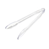 3 Pack | Clear 12inch Plastic Serving Tongs, Catering Disposable Food Service Tongs#whtbkgd