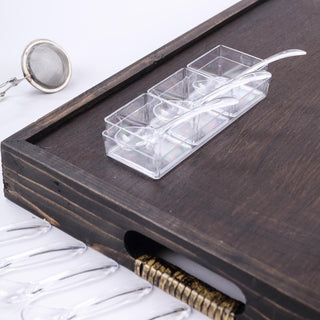 Clear Plastic Condiment Dish Tray - A Versatile and Elegant Addition to Your Event Decor