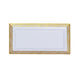4 Pack | Gold and White 14inch Lace Print Rectangular Plastic Serving Trays#whtbkgd
