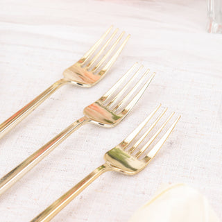 Elevate Your Tablescapes with Glossy Gold Cutlery