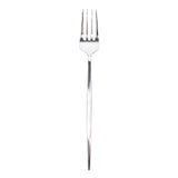 Glossy Silver Heavy Duty Plastic Silverware Forks, Shiny Cutlery, Premium Disposable Flatware#whtbkgd
